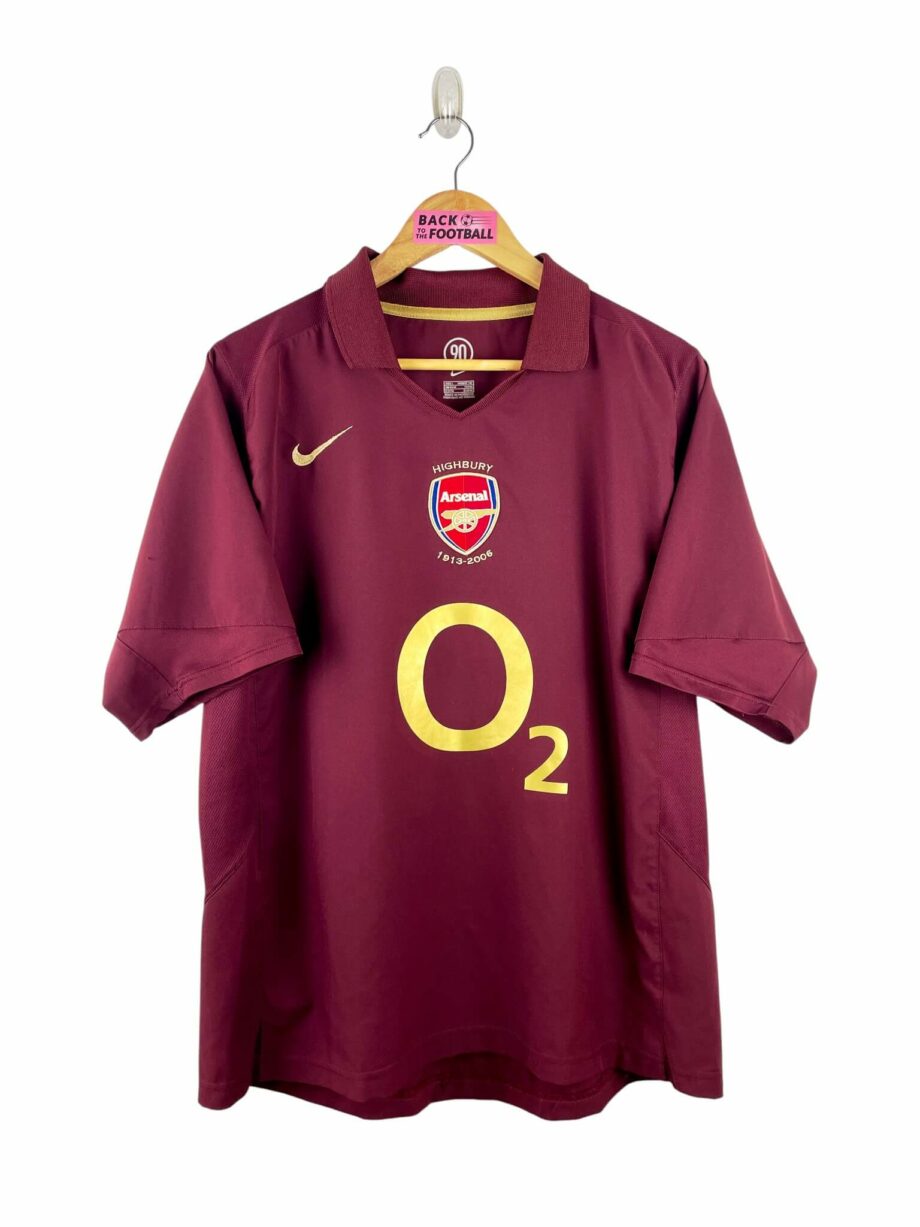 maillot vintage domicile Arsenal 2005/2006 floqué Henry #14