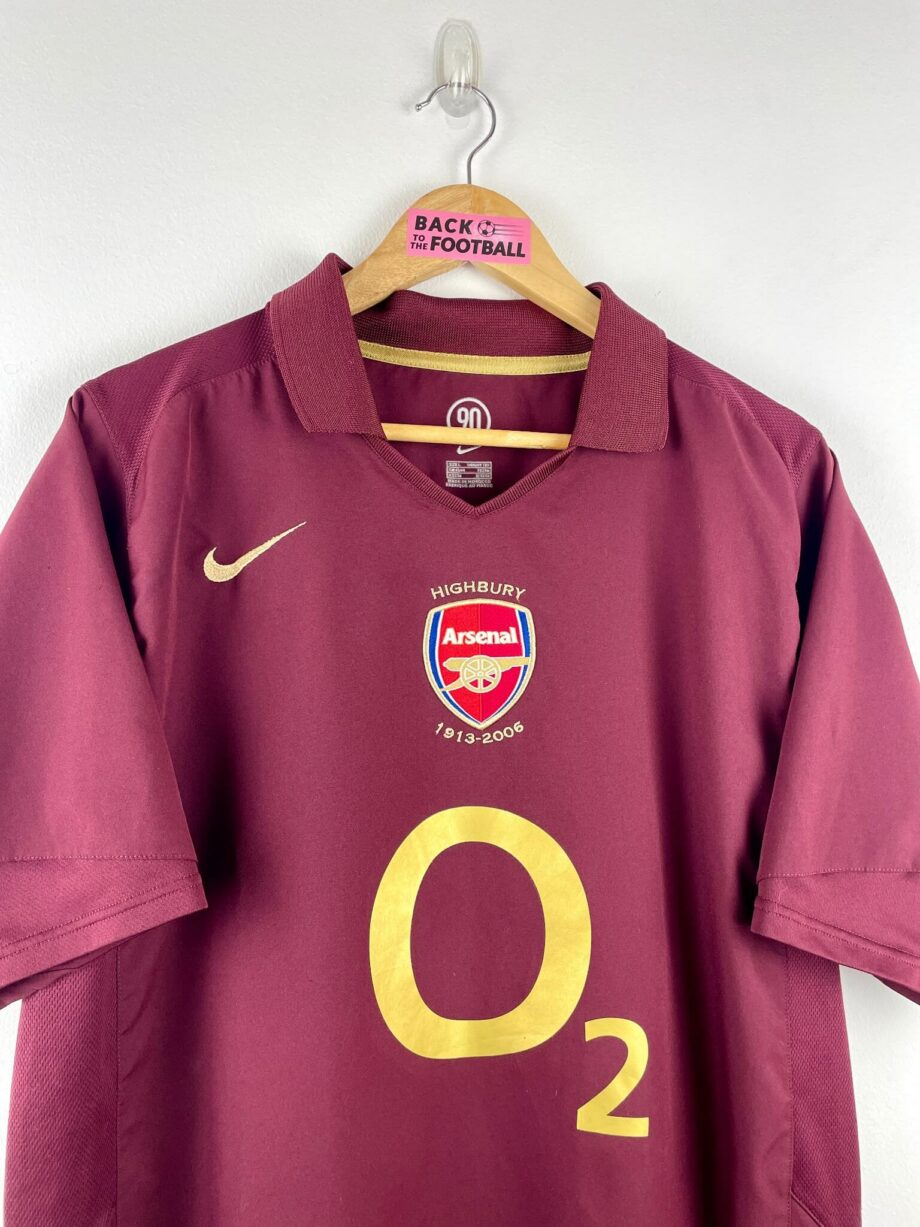 maillot vintage domicile Arsenal 2005/2006 floqué Henry #14
