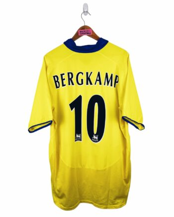 maillot vintage extérieur Arsenal 2003/2004 floqué Bergkamp #10