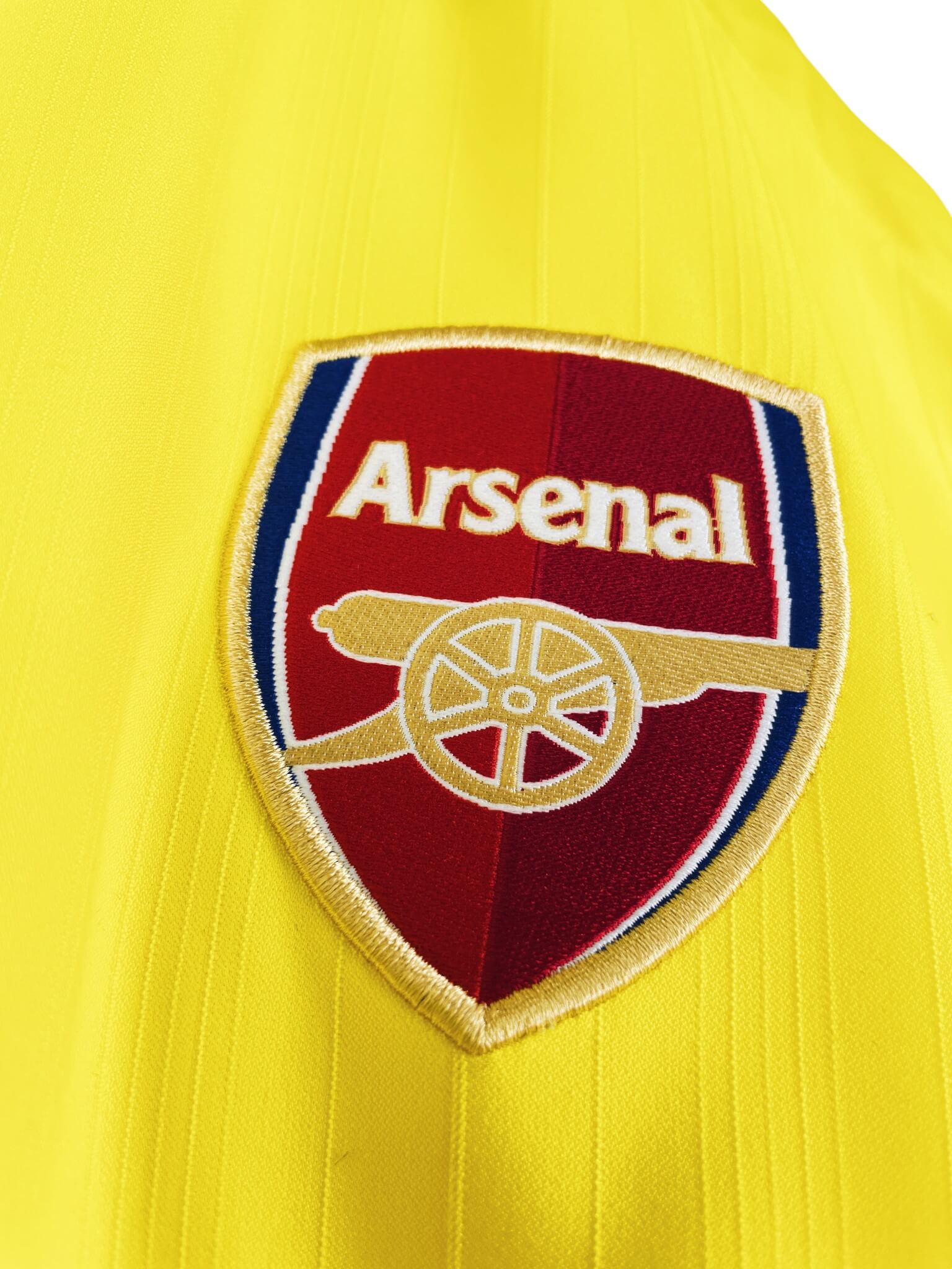 maillot vintage extérieur Arsenal 2003/2004 floqué Bergkamp #10