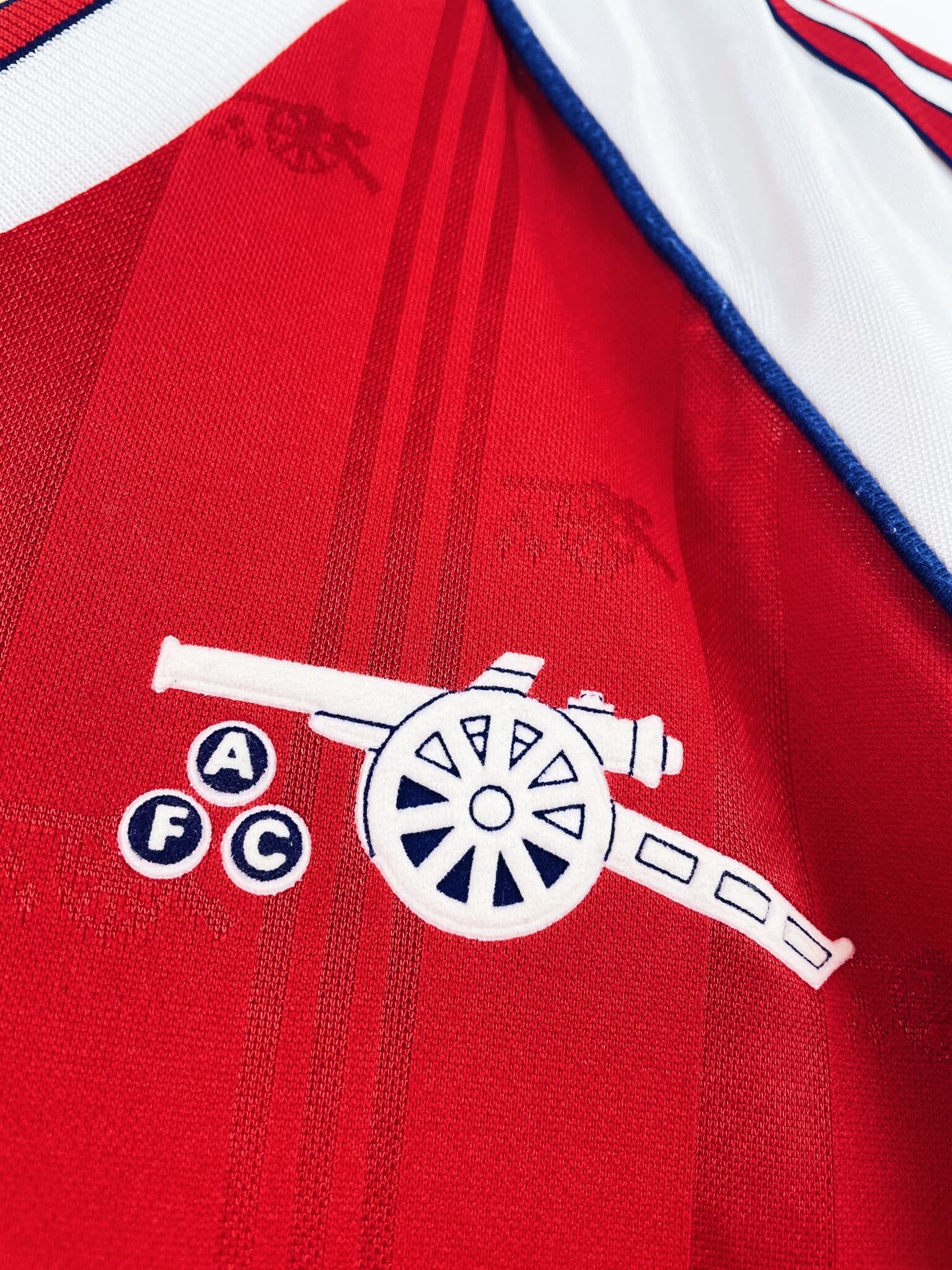 maillot vintage domicile Arsenal 1988/1990
