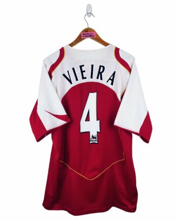 maillot vintage domicile Arsenal 2004/2005 floqué Vieira #4