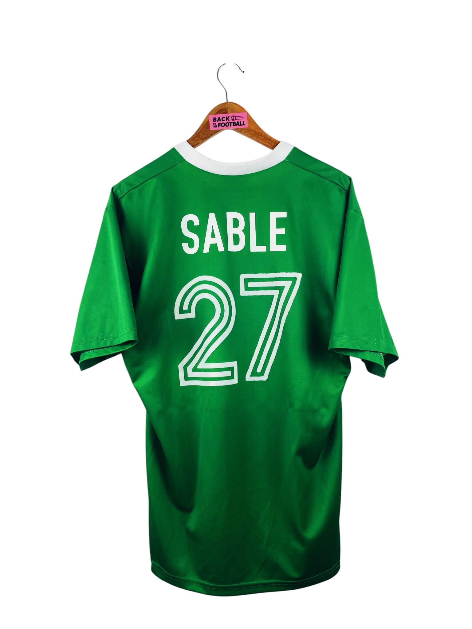 maillot vintage domicile AS Saint-Etienne 1998/1999 porté (match worn) par Sablé #27