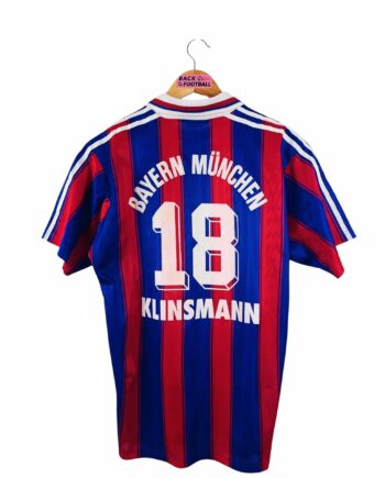 maillot vintage domicile Bayern Munich 1995/1997 floqué Klinsmann #18