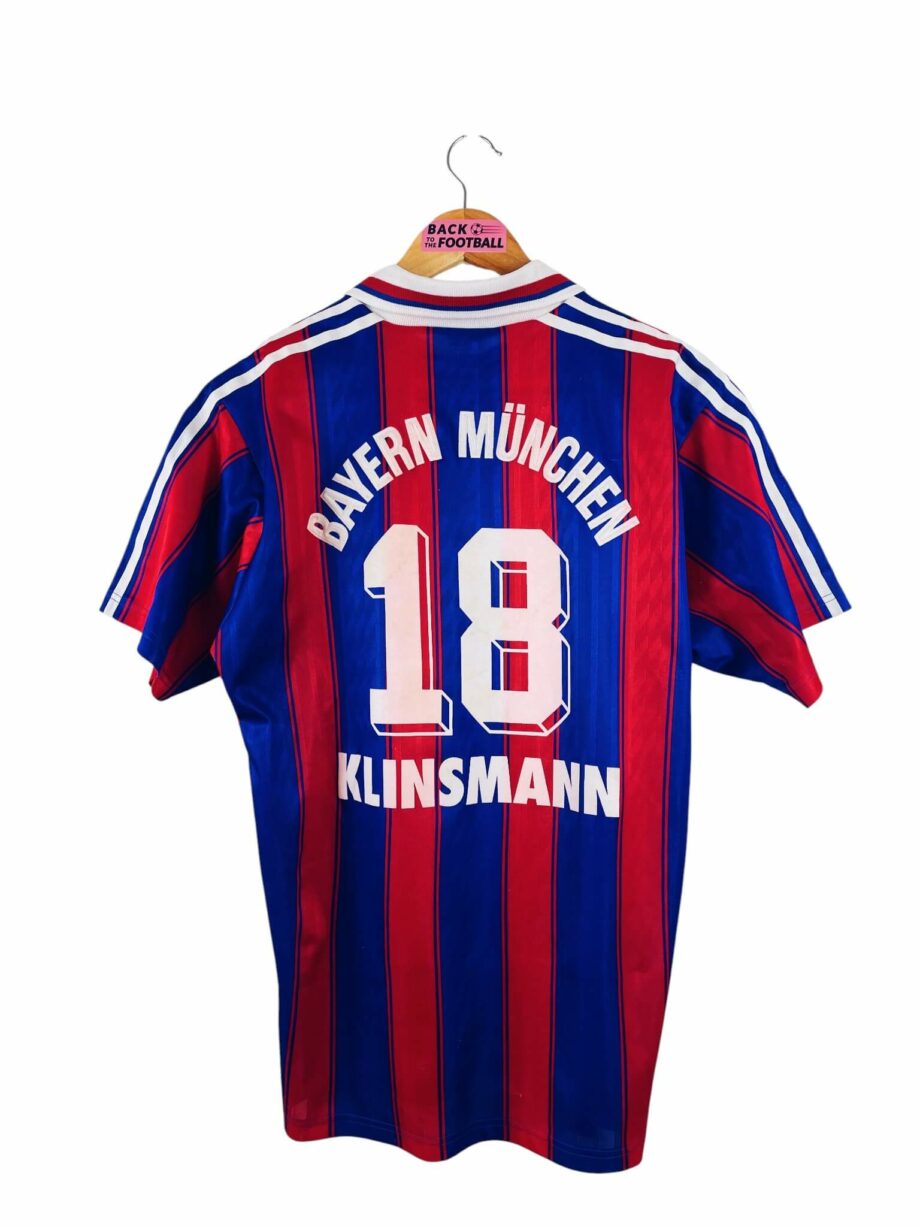 maillot vintage domicile Bayern Munich 1995/1997 floqué Klinsmann #18