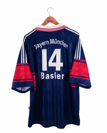 maillot vintage domicile Bayern Munich 1997/1999 floqué Basler #14