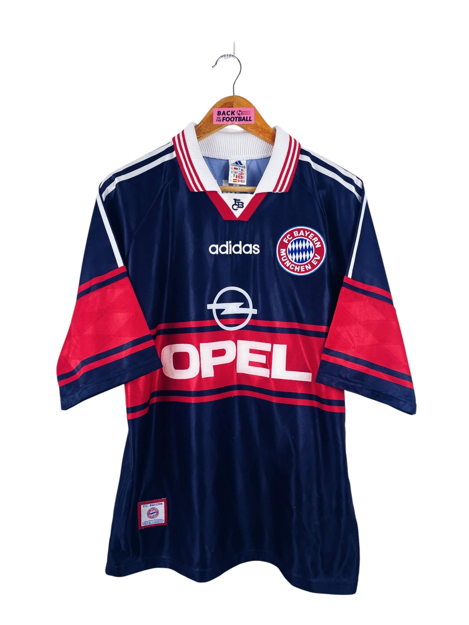 maillot vintage domicile Bayern Munich 1997/1999 floqué Jancker #19