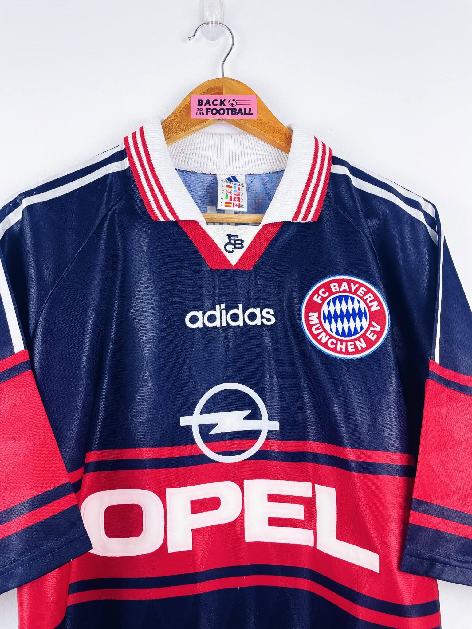 maillot vintage domicile Bayern Munich 1997/1999 floqué Jancker #19
