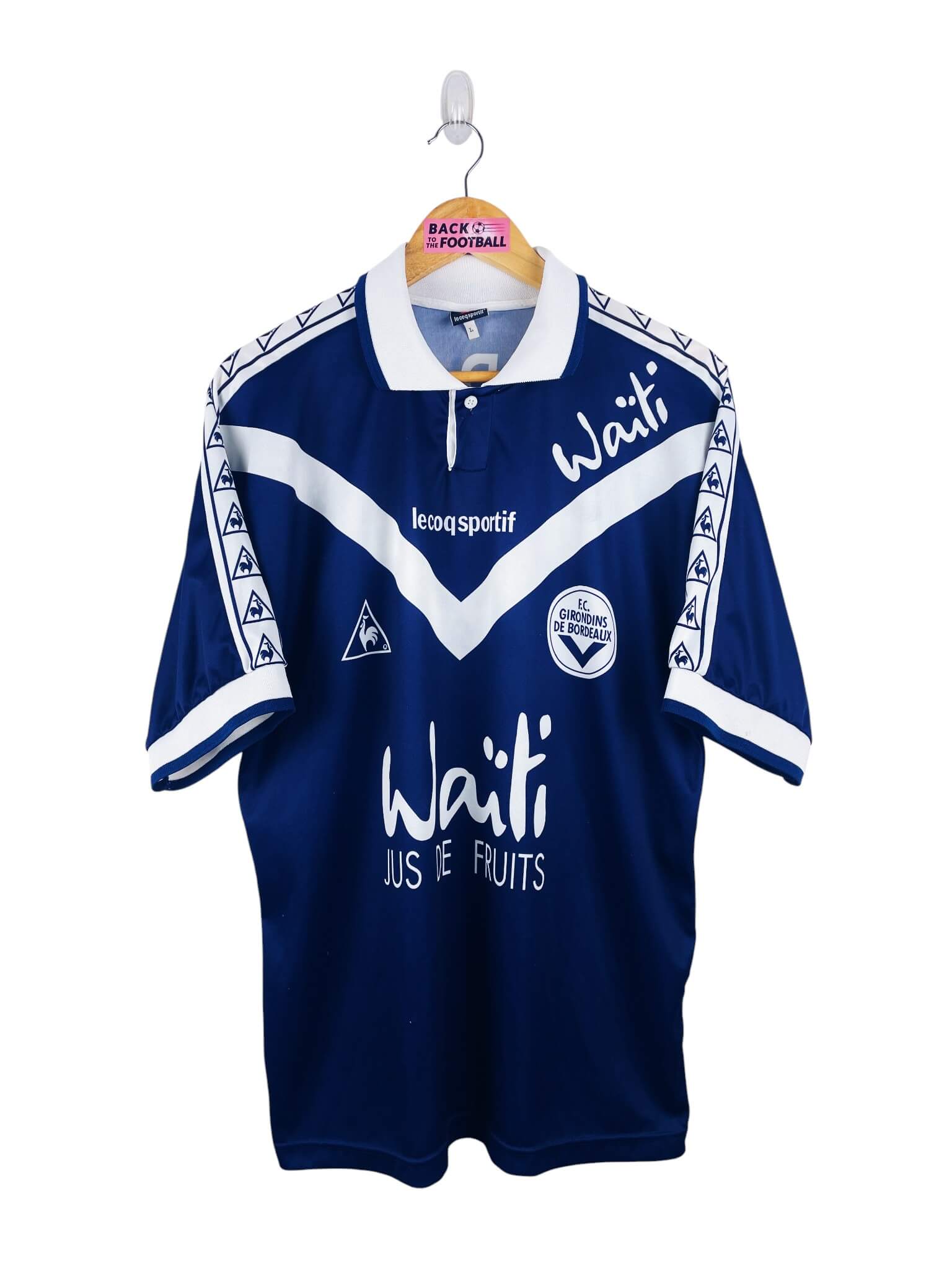 maillot vintage domicile Girondins de Bordeaux 1996/1997 floqué JPP #27