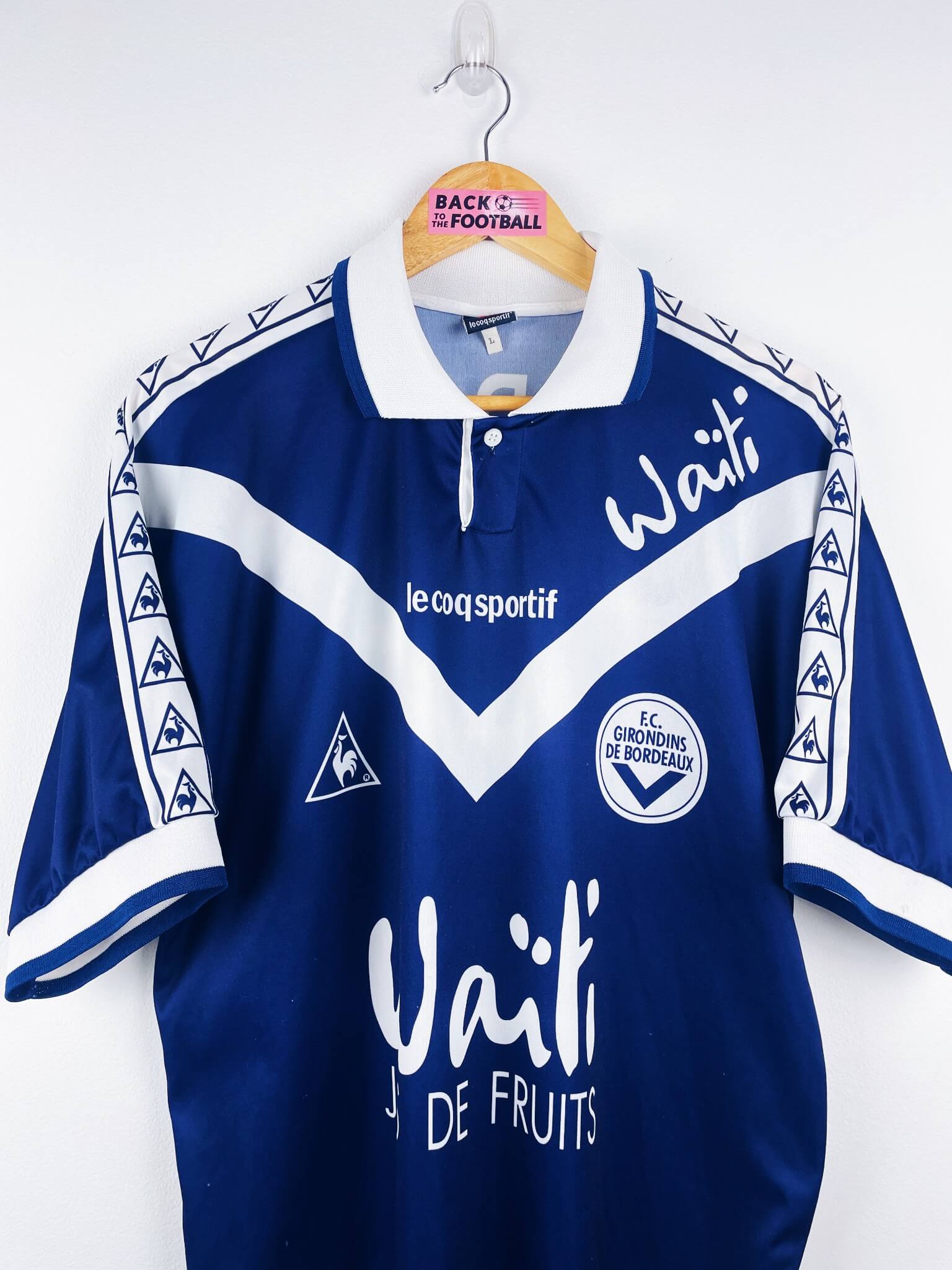 maillot vintage domicile Girondins de Bordeaux 1996/1997 floqué JPP #27
