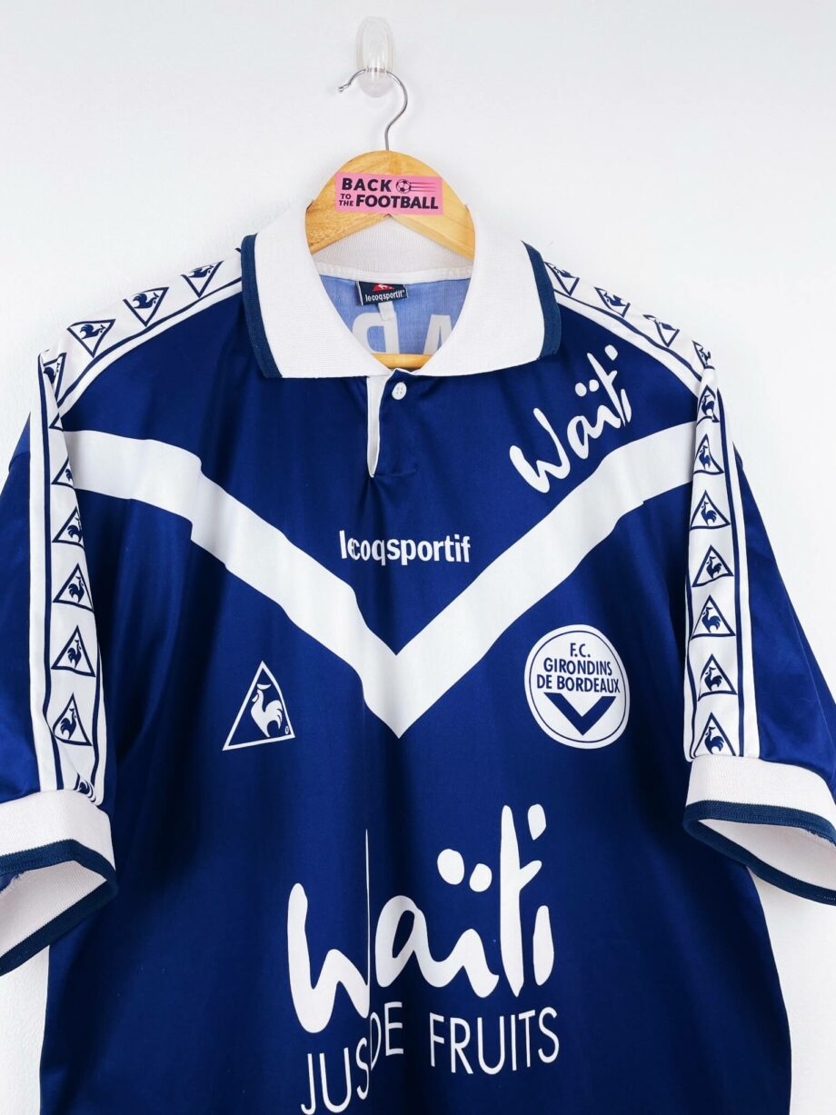 maillot vintage domicile Girondins de Bordeaux 1996/1997 floqué Papin #27