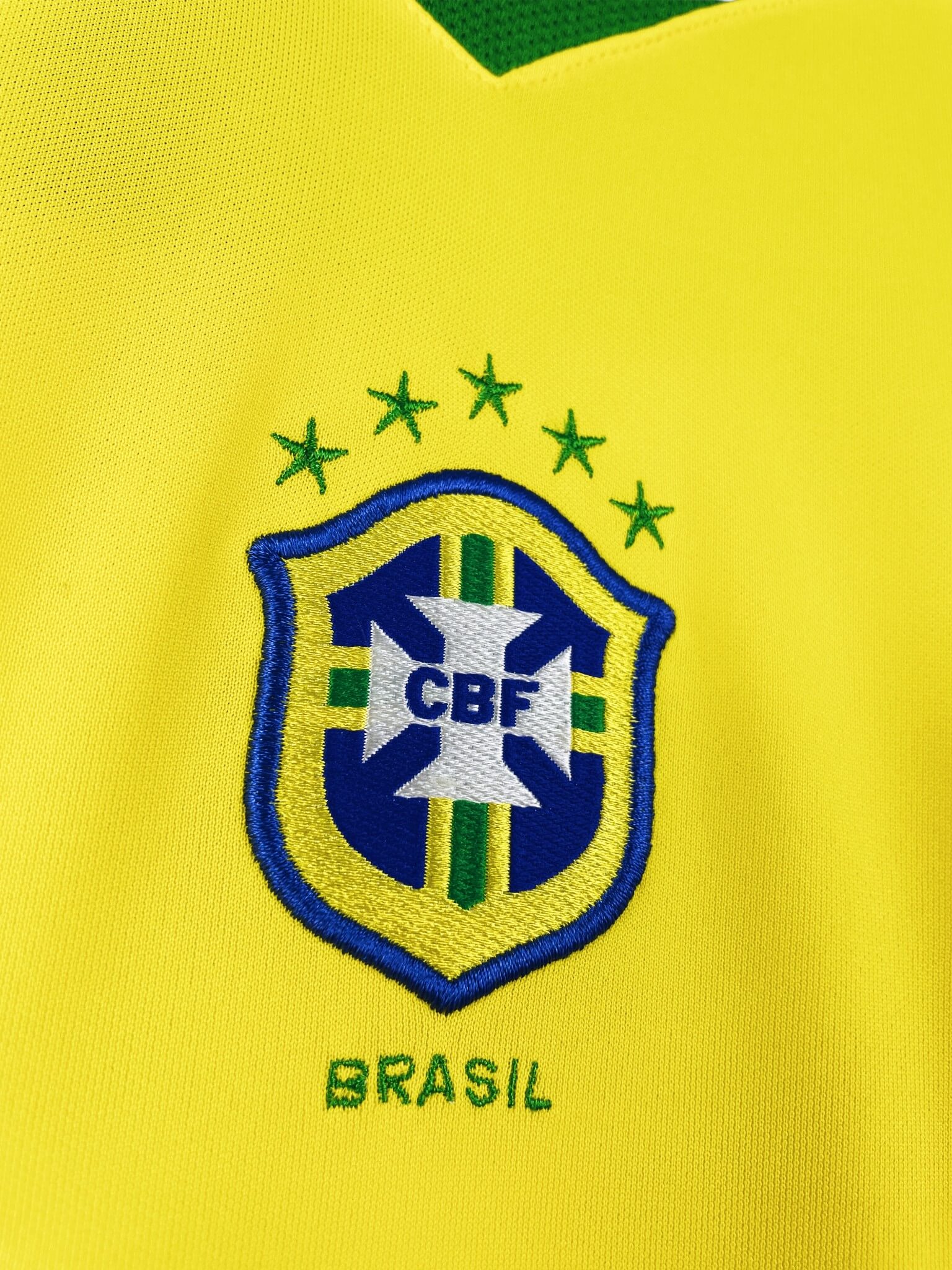 maillot vintage domicile Brésil 2004 floqué Ronaldo #9