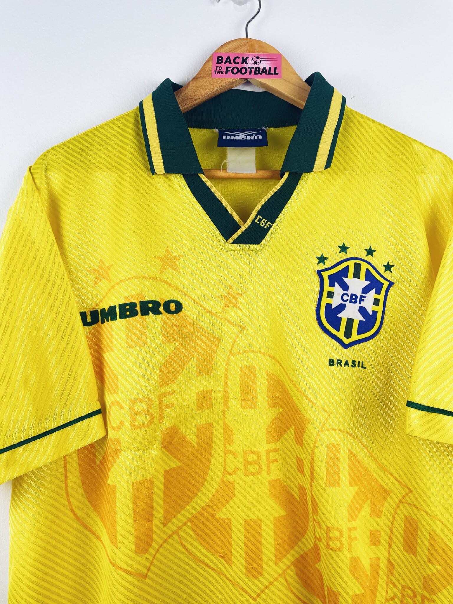 maillot vintage domicile Brésil 1994