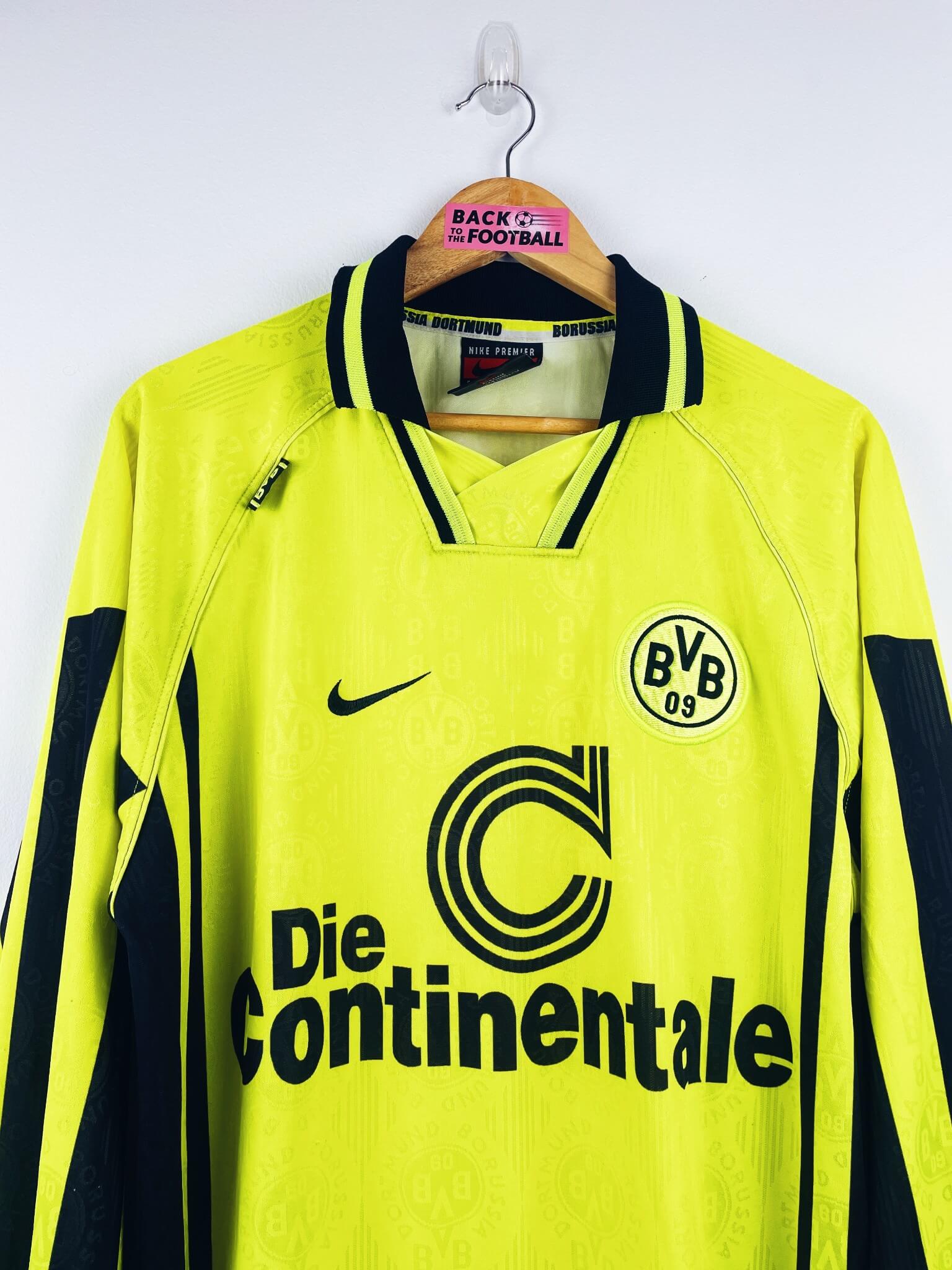 maillot vintage domicile Borussia Dortmund 1996/1997 manches longues