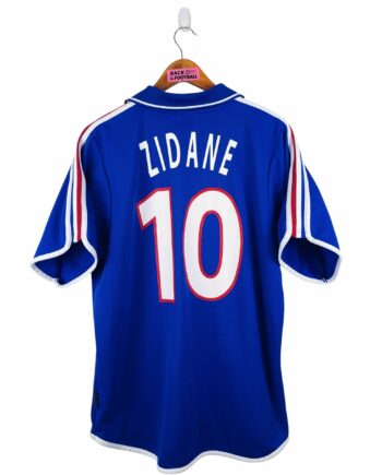 maillot vintage domicile équipe de France 2000 floqué Zidane #10