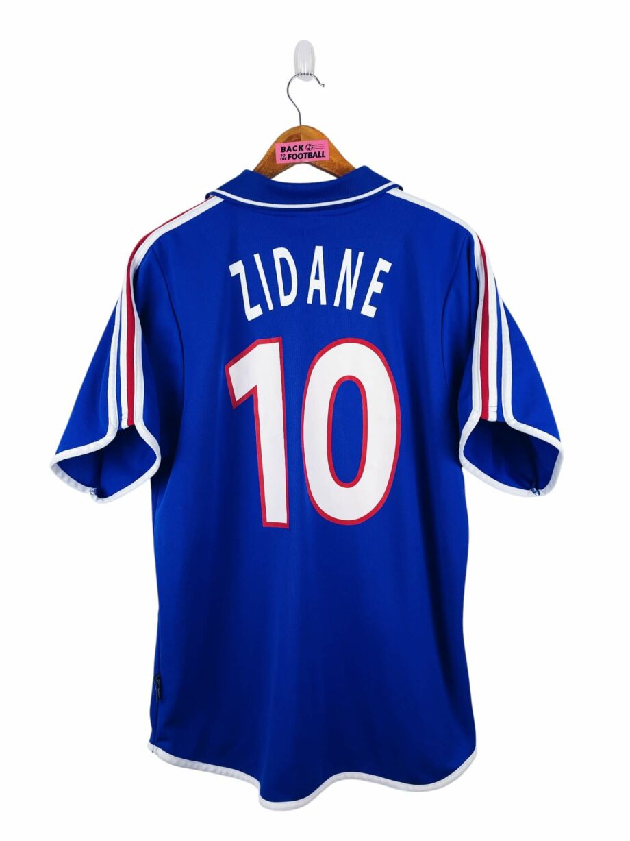 maillot vintage domicile équipe de France 2000 floqué Zidane #10