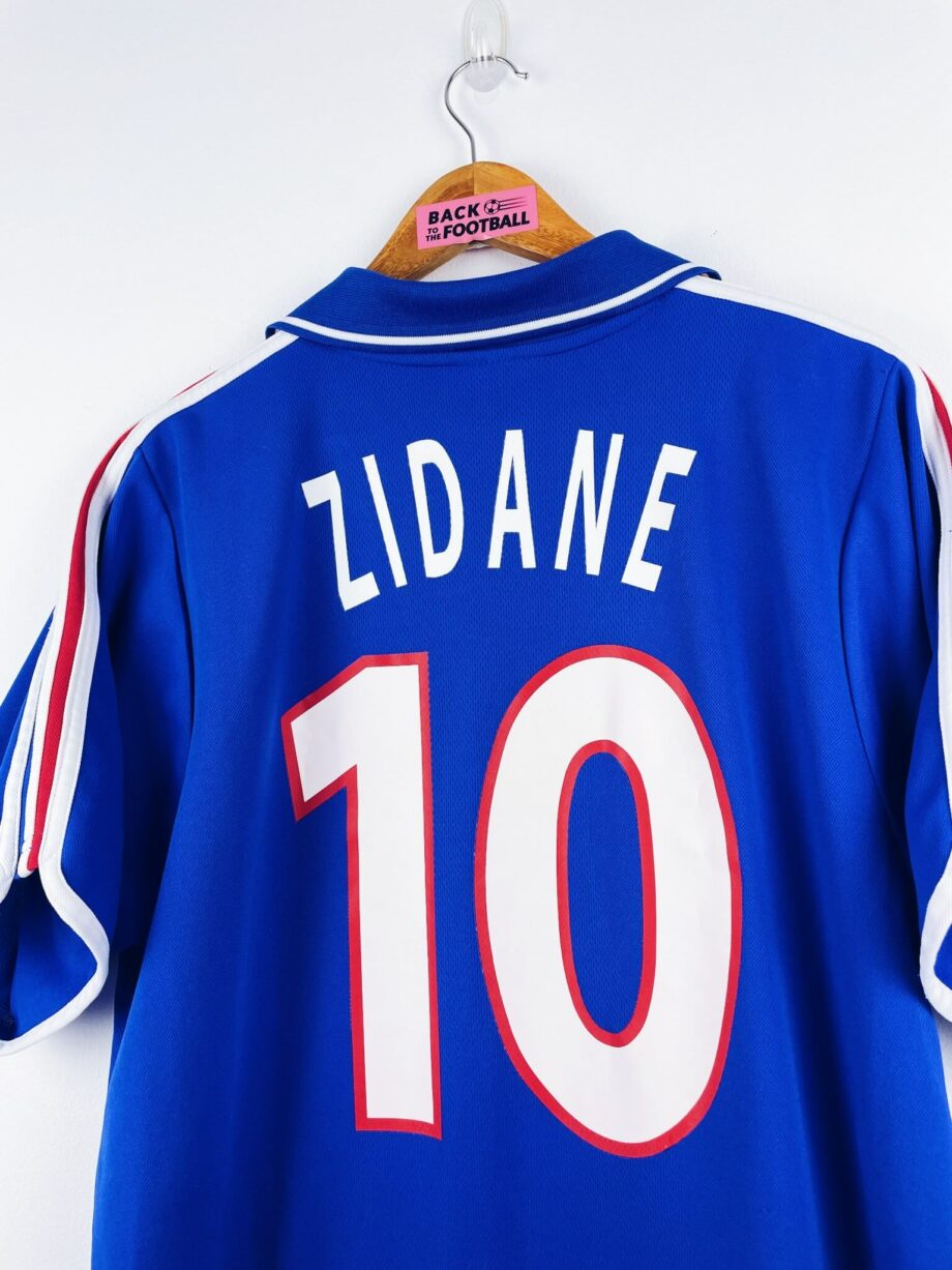 maillot vintage domicile équipe de France 2000 floqué Zidane #10