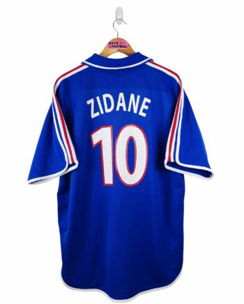 maillot vintage domicile équipe de France 2000 floqué Zidane #10