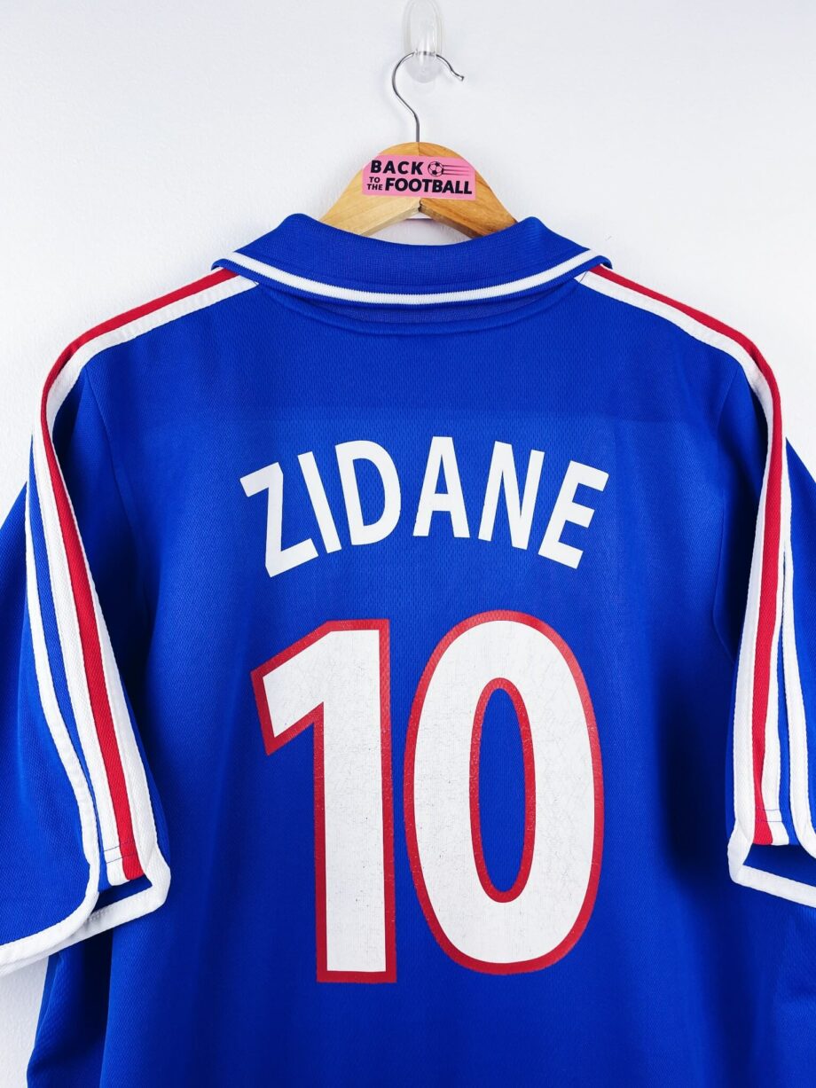 maillot vintage domicile équipe de France 2000 floqué Zidane #10