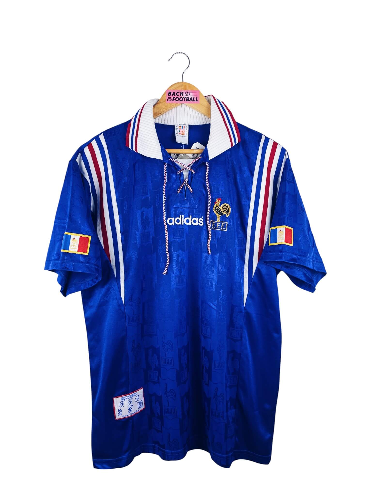 maillot vintage domicile équipe de France 1996 BNWT