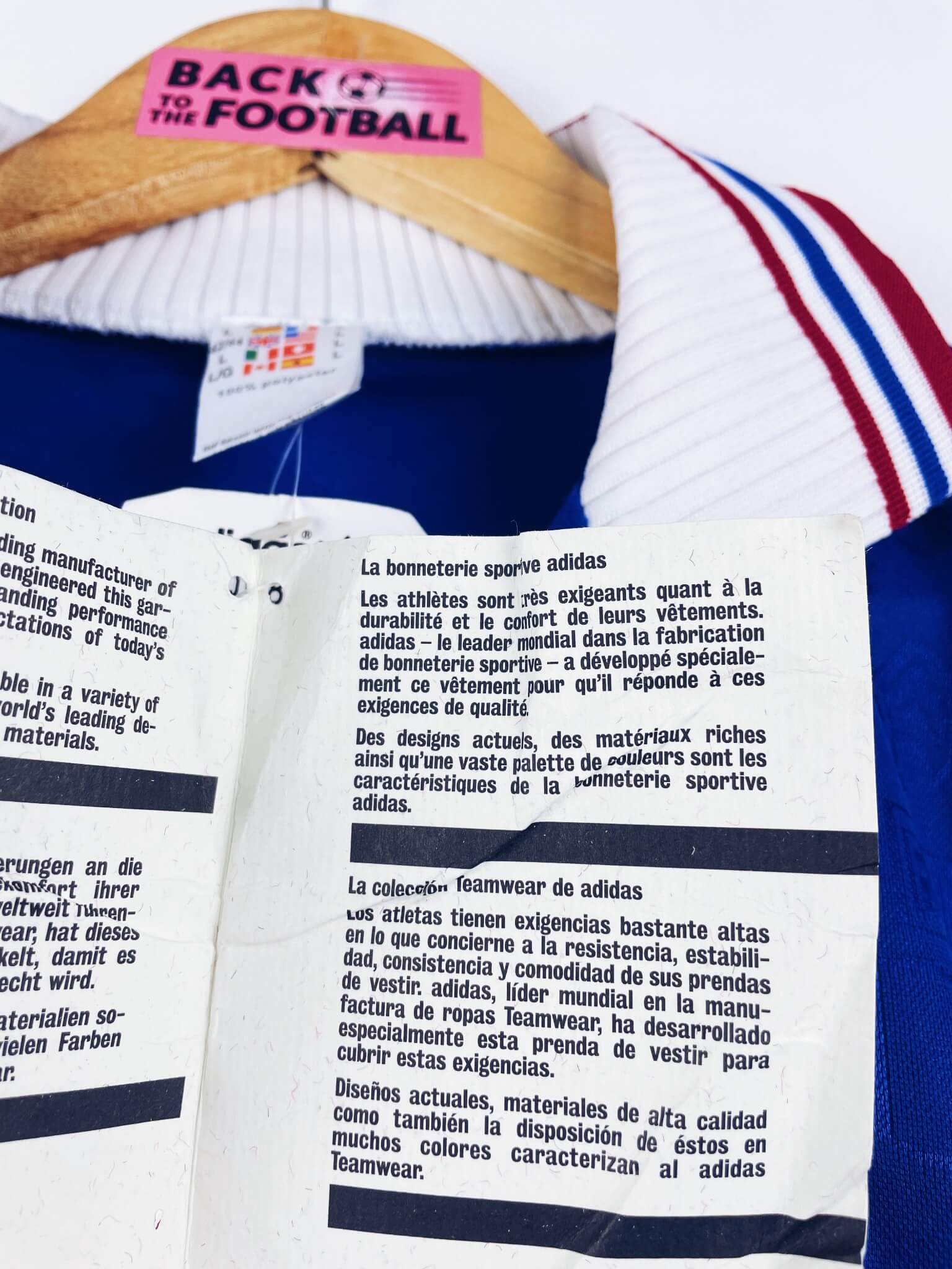 maillot vintage domicile équipe de France 1996 BNWT