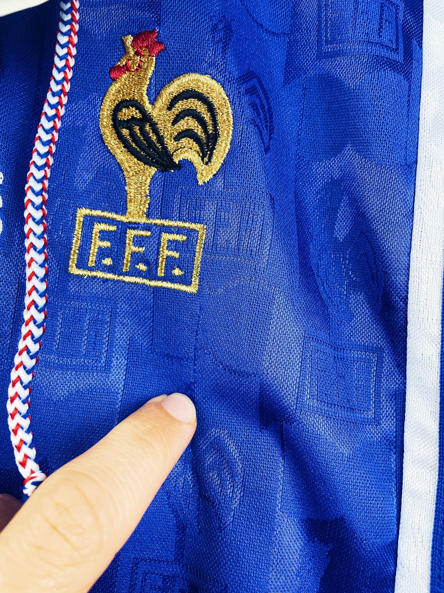 maillot vintage domicile équipe de France 1996 BNWT