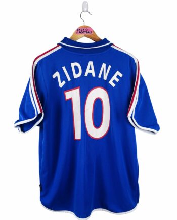 maillot vintage domicile équipe de France 2000 floqué Zidane #10