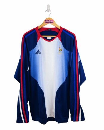 maillot vintage entrainement équipe de France 2004 manches longues