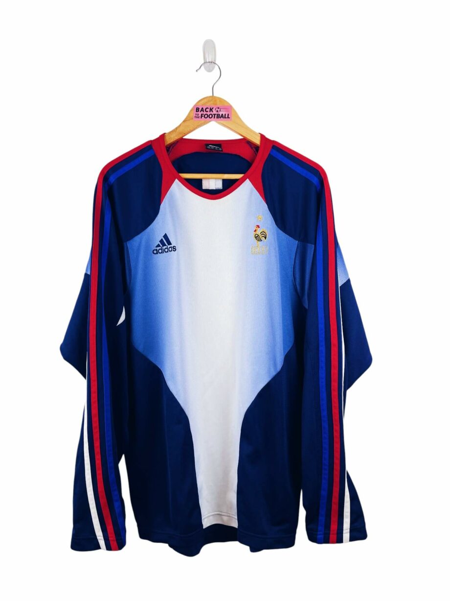 maillot vintage entrainement équipe de France 2004 manches longues