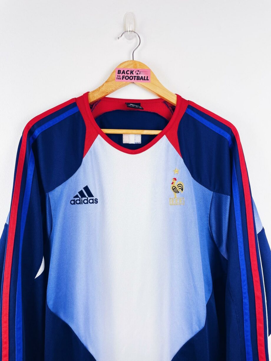 maillot vintage entrainement équipe de France 2004 manches longues