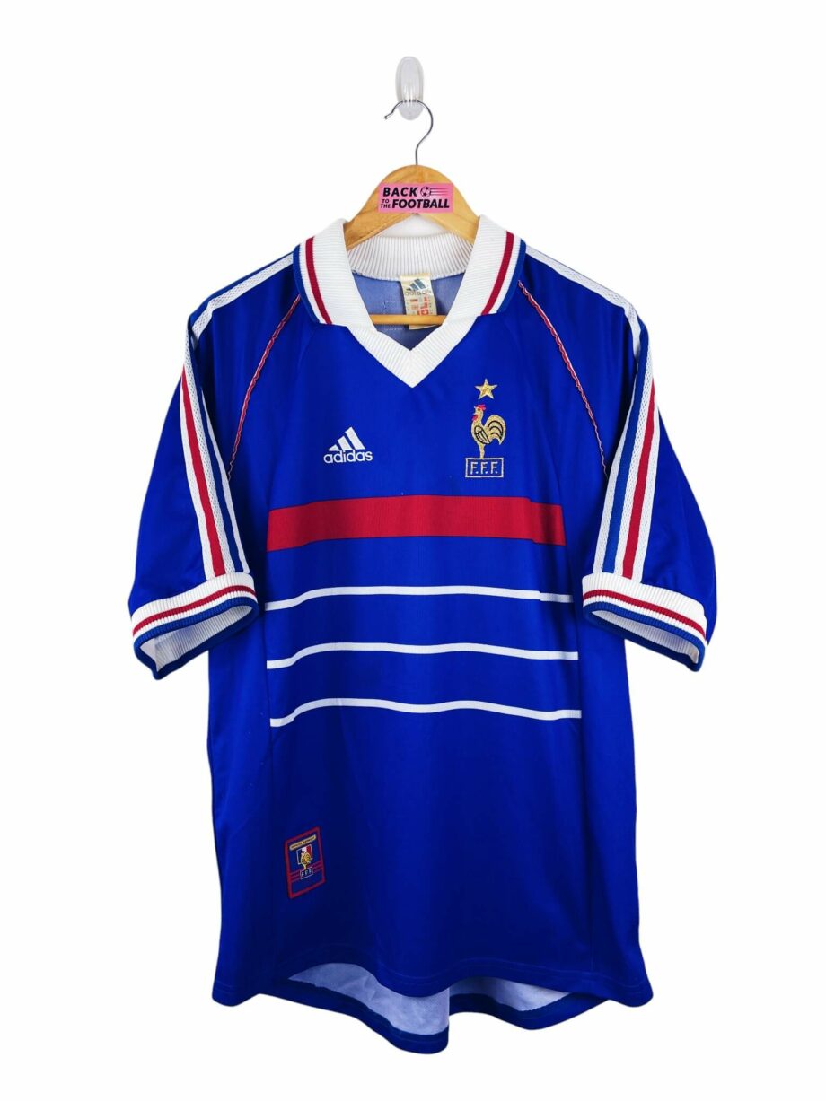 maillot vintage domicile équipe de France 1998 floqué Zidane #10