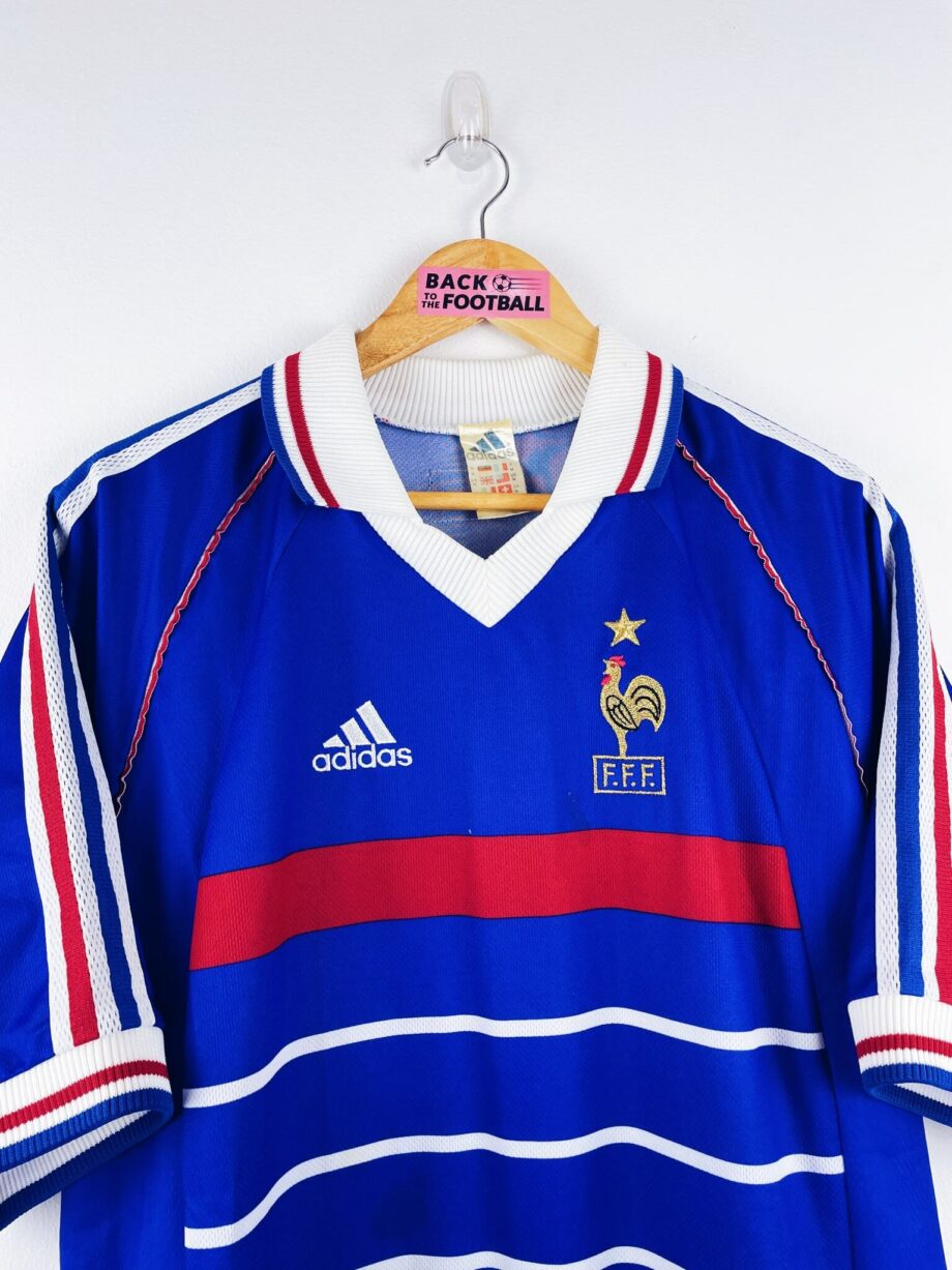 maillot vintage domicile équipe de France 1998 floqué Zidane #10