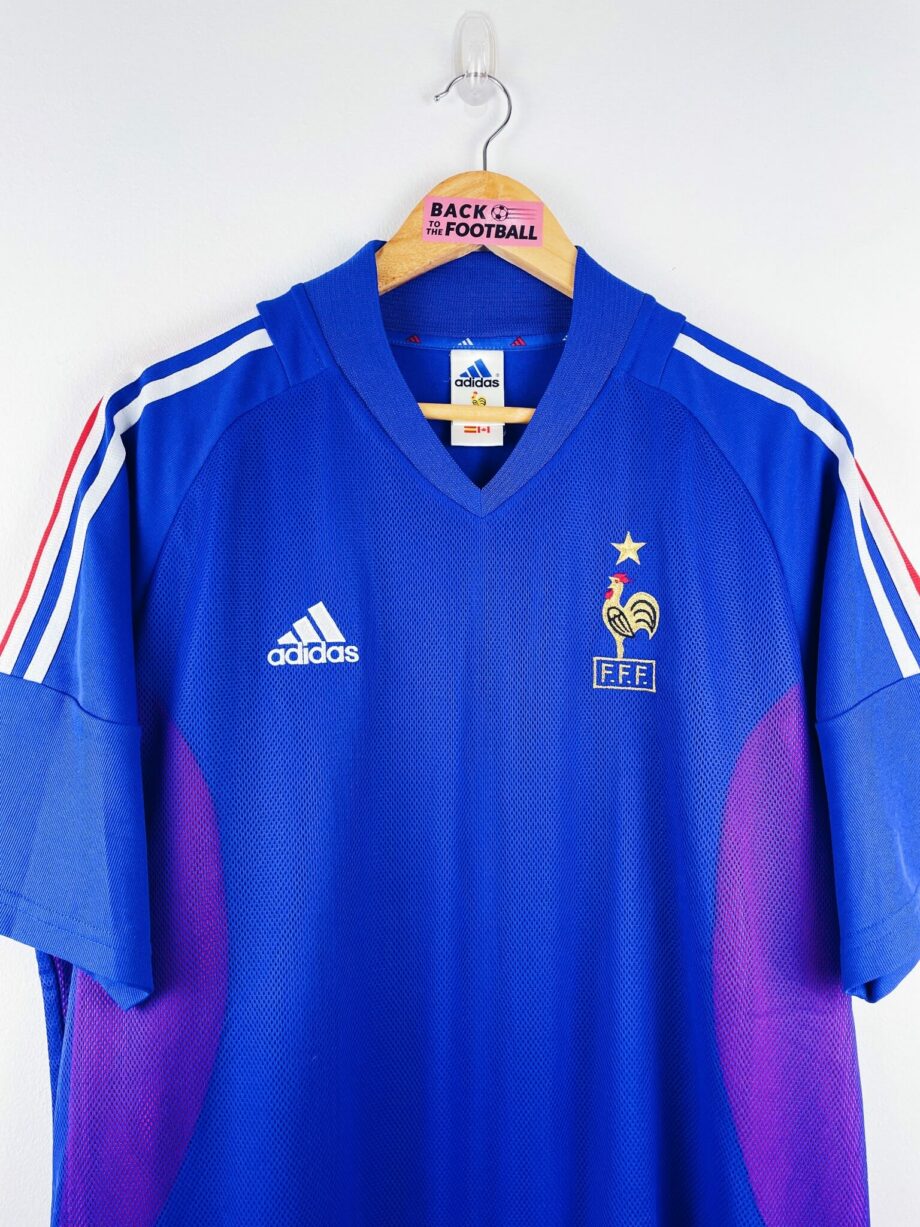 maillot vintage domicile équipe de France 2002 floqué Zidane #10