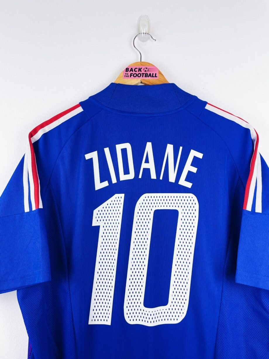 maillot vintage domicile équipe de France 2002 floqué Zidane #10