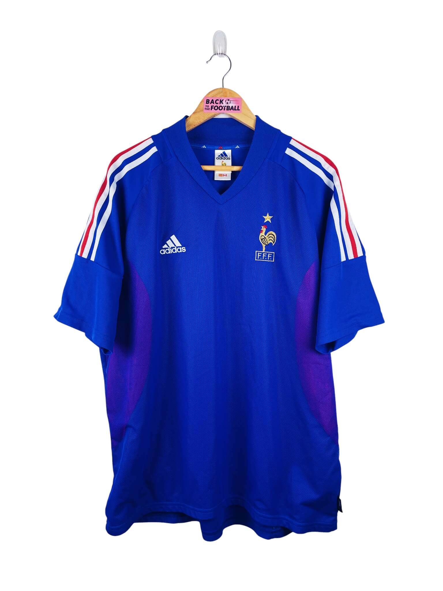 maillot vintage domicile équipe de France 2002