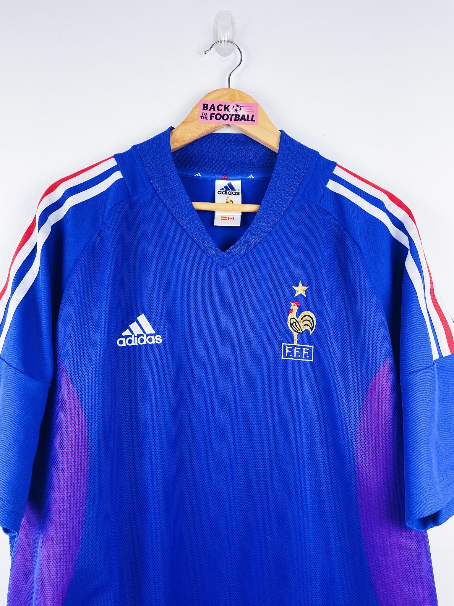 maillot vintage domicile équipe de France 2002