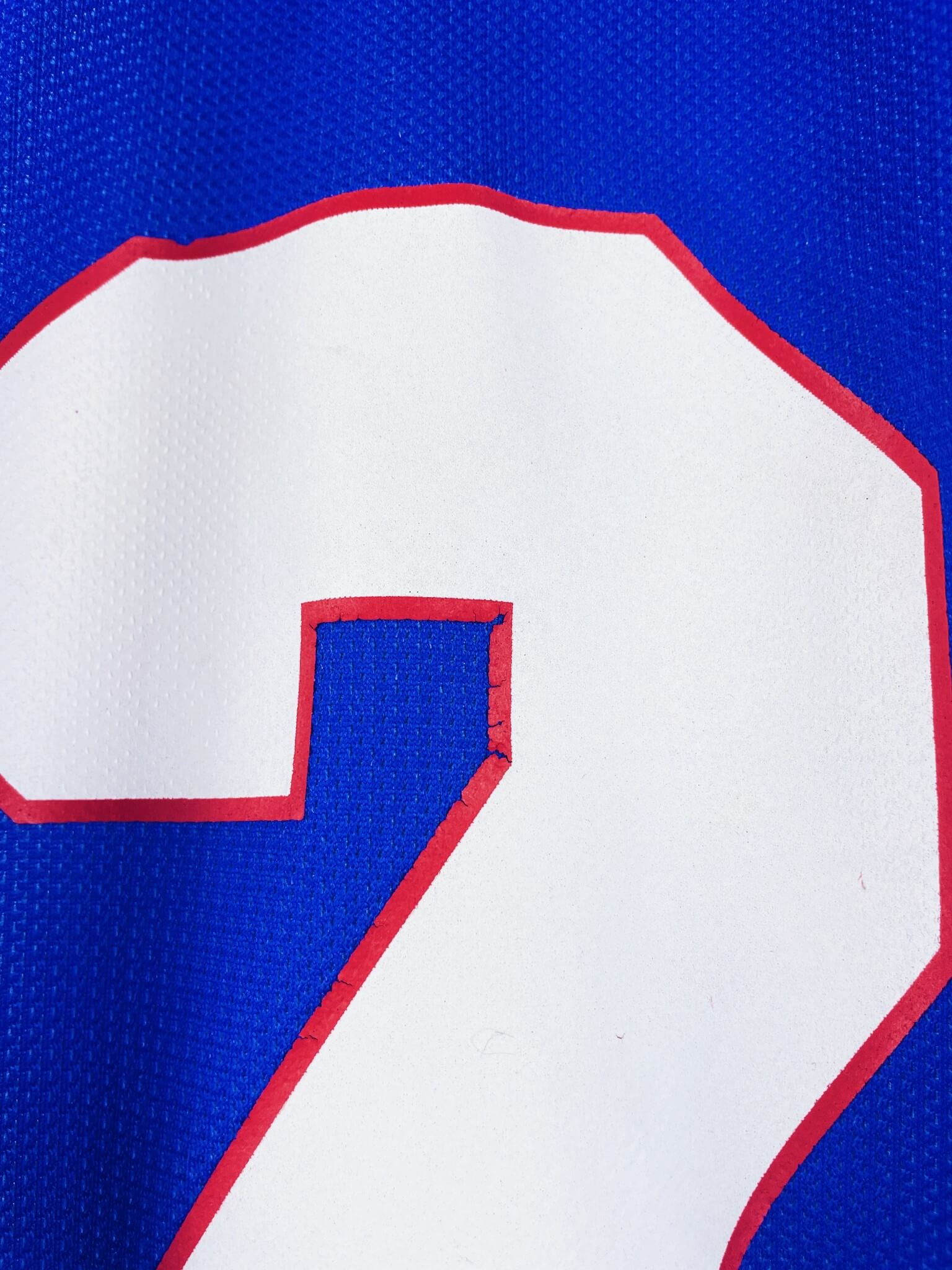 maillot vintage domicile équipe de France 1998 manches longues porté (match worn) ou préparé (match issue) pour le #2