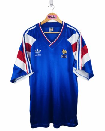 maillot vintage domicile équipe de France espoirs 1994 porté (match worn) ou préparé (match issue) pour le numéro 7