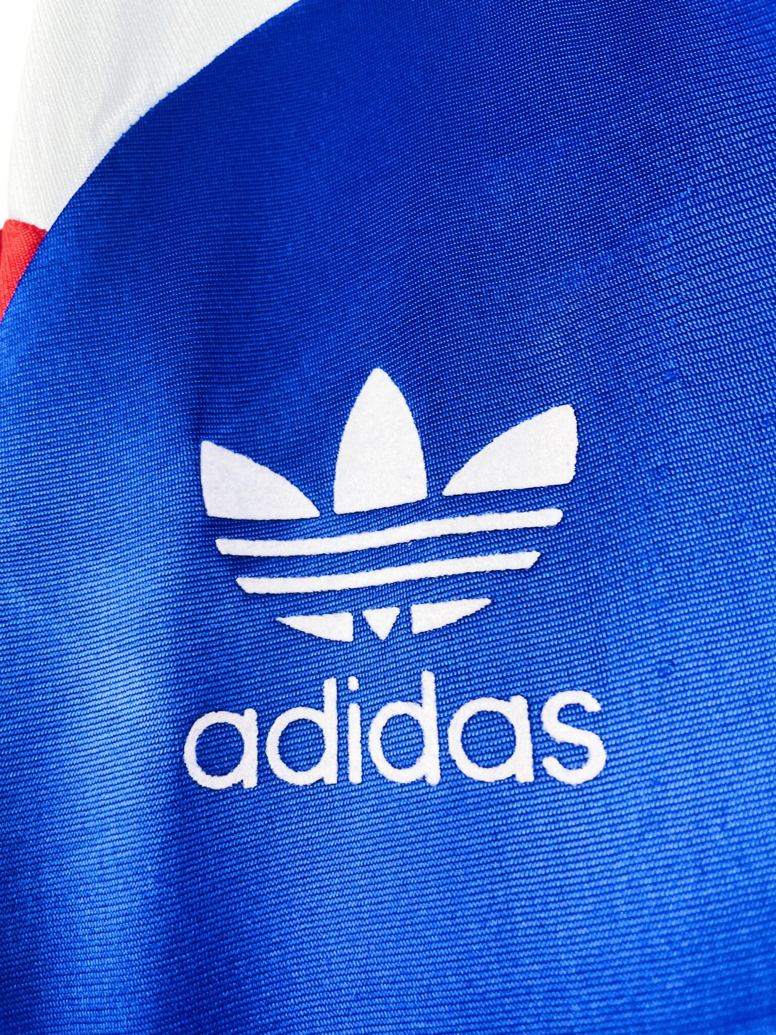 maillot vintage domicile équipe de France espoirs 1994 porté (match worn) ou préparé (match issue) pour le numéro 7