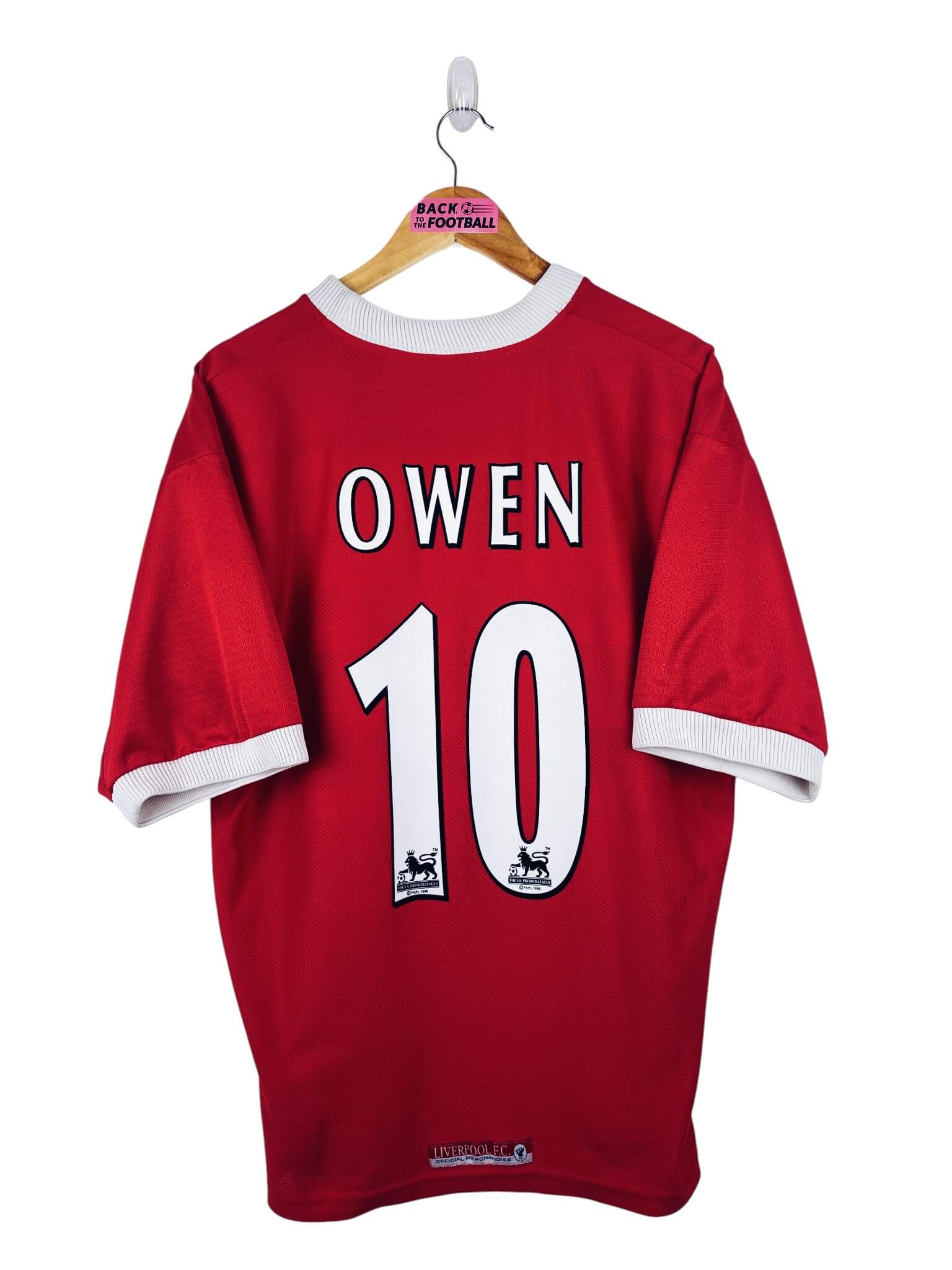 maillot vintage domicile Liverpool 1998/2000 floqué Owen #10