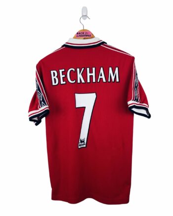 maillot vintage domicile Manchester United 1998/2000 floqué Beckham #7
