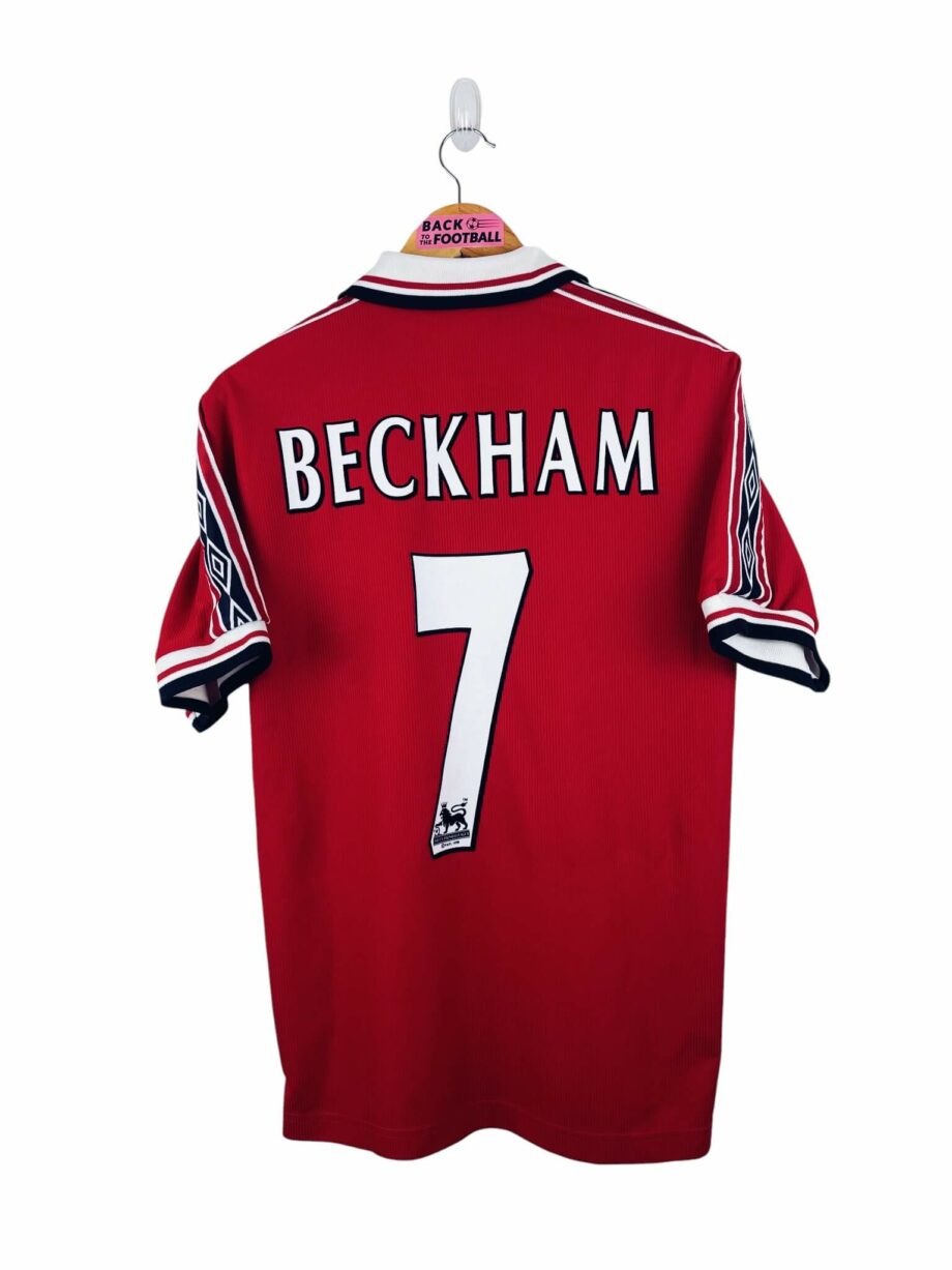 maillot vintage domicile Manchester United 1998/2000 floqué Beckham #7
