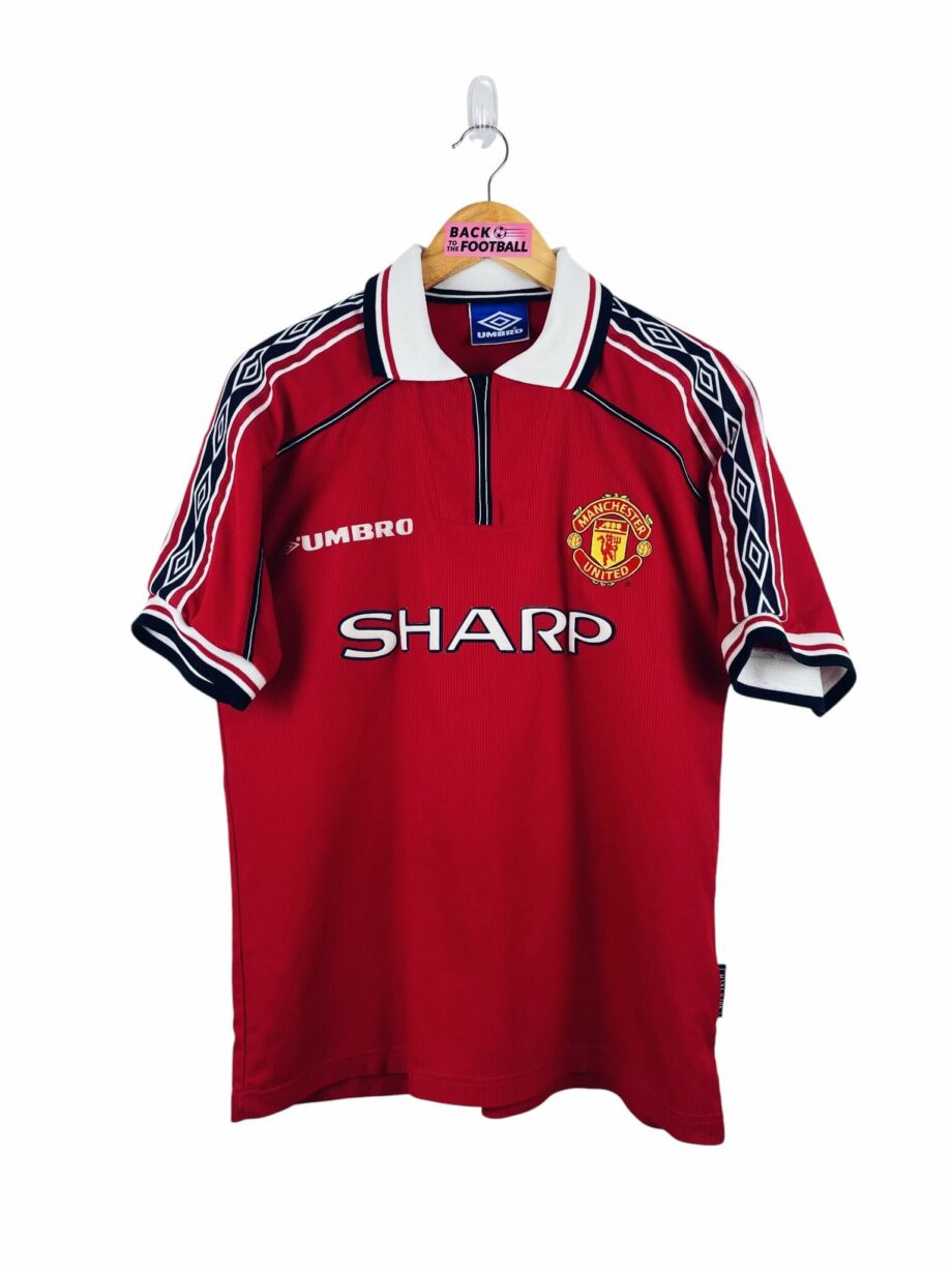 maillot vintage domicile Manchester United 1998/2000 floqué Beckham #7