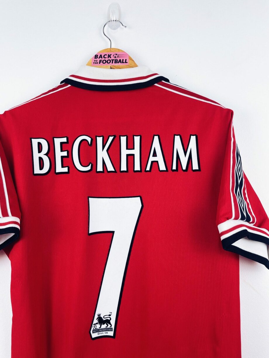 maillot vintage domicile Manchester United 1998/2000 floqué Beckham #7
