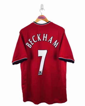 maillot vintage domicile Manchester United 2000/2002 floqué Beckham #7
