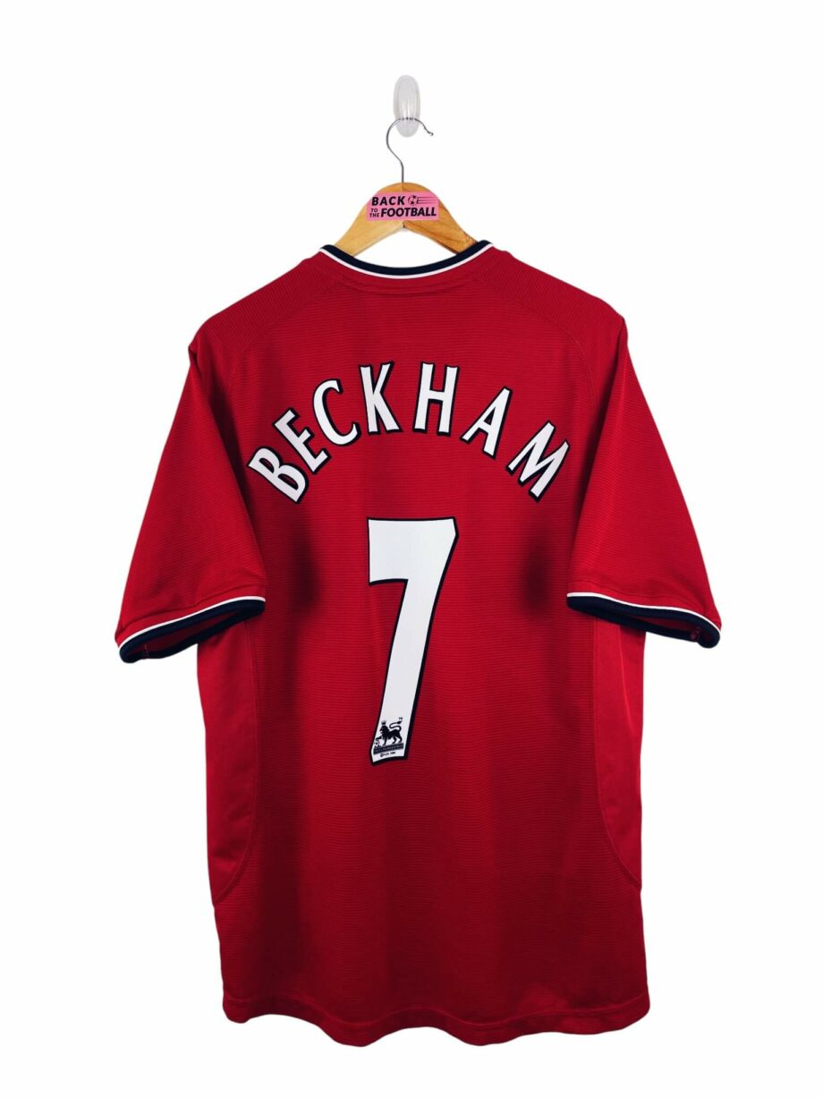 maillot vintage domicile Manchester United 2000/2002 floqué Beckham #7