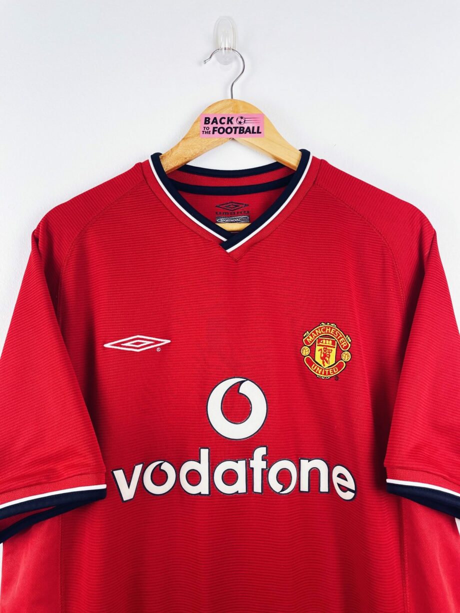 maillot vintage domicile Manchester United 2000/2002 floqué Beckham #7