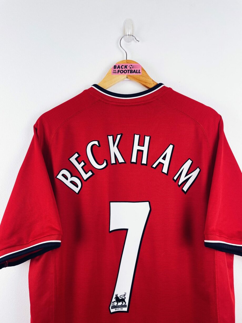maillot vintage domicile Manchester United 2000/2002 floqué Beckham #7