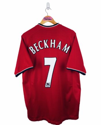 maillot vintage domicile Manchester United 2000/2002 floqué Beckham #7