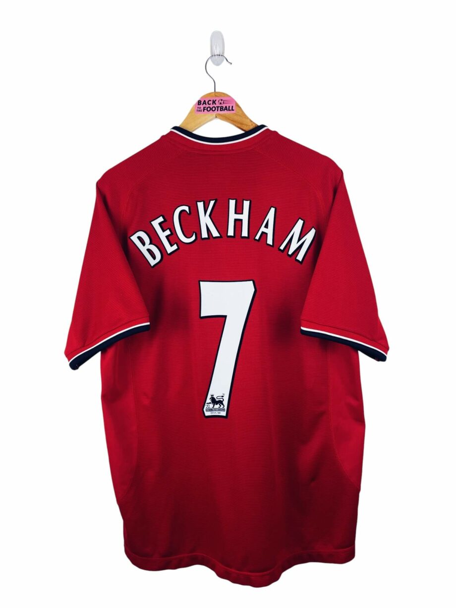 maillot vintage domicile Manchester United 2000/2002 floqué Beckham #7